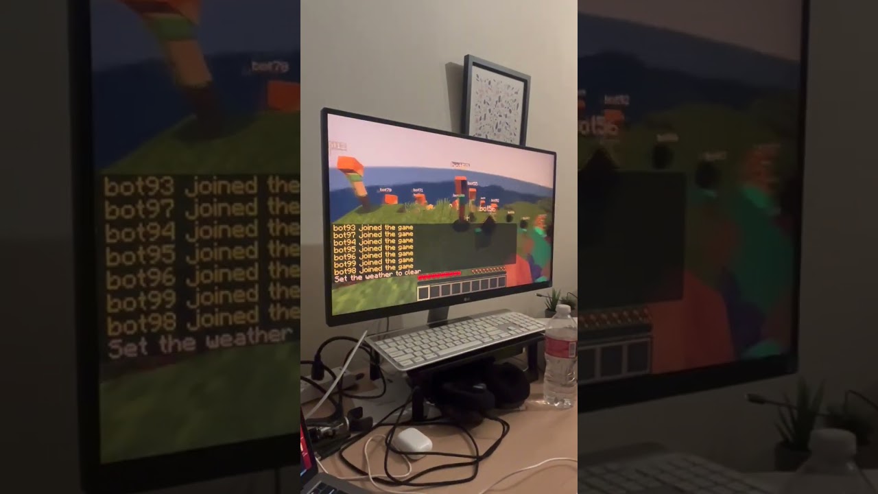 We put ONE HUNDRED AI Bots in Minecraft!