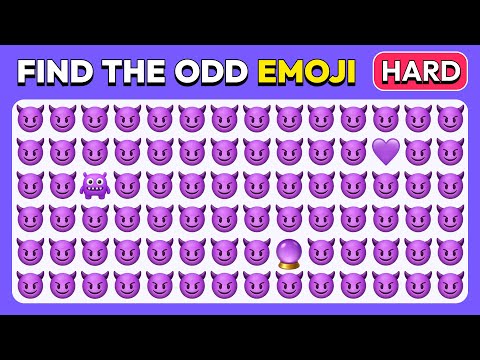 Spot the ODD Emoji Out - Epic Edition 😍💩🔥 | 40 Levels - Emoji Challenge