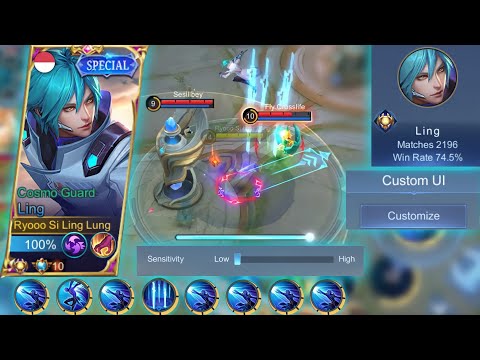 USE THESE SETTINGS TO USE LING EASIER! Tutorials for Ling Build + Emblem & Best Rotation For Ling