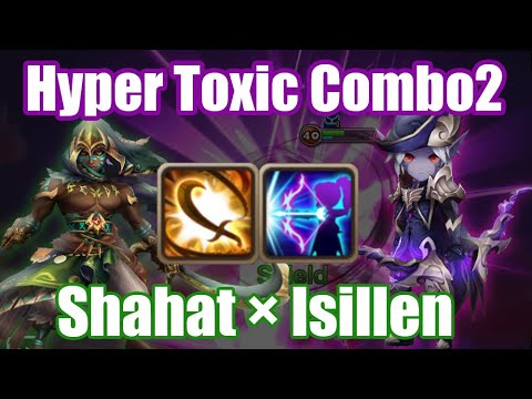 Hyper Toxic Combo2 Shahat × Isillen Debut, He may be more dangerous than nora💀💀💀【Summoner War RTA】