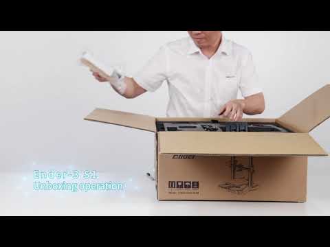 Ender 3 s1 unboxing，assemble and print