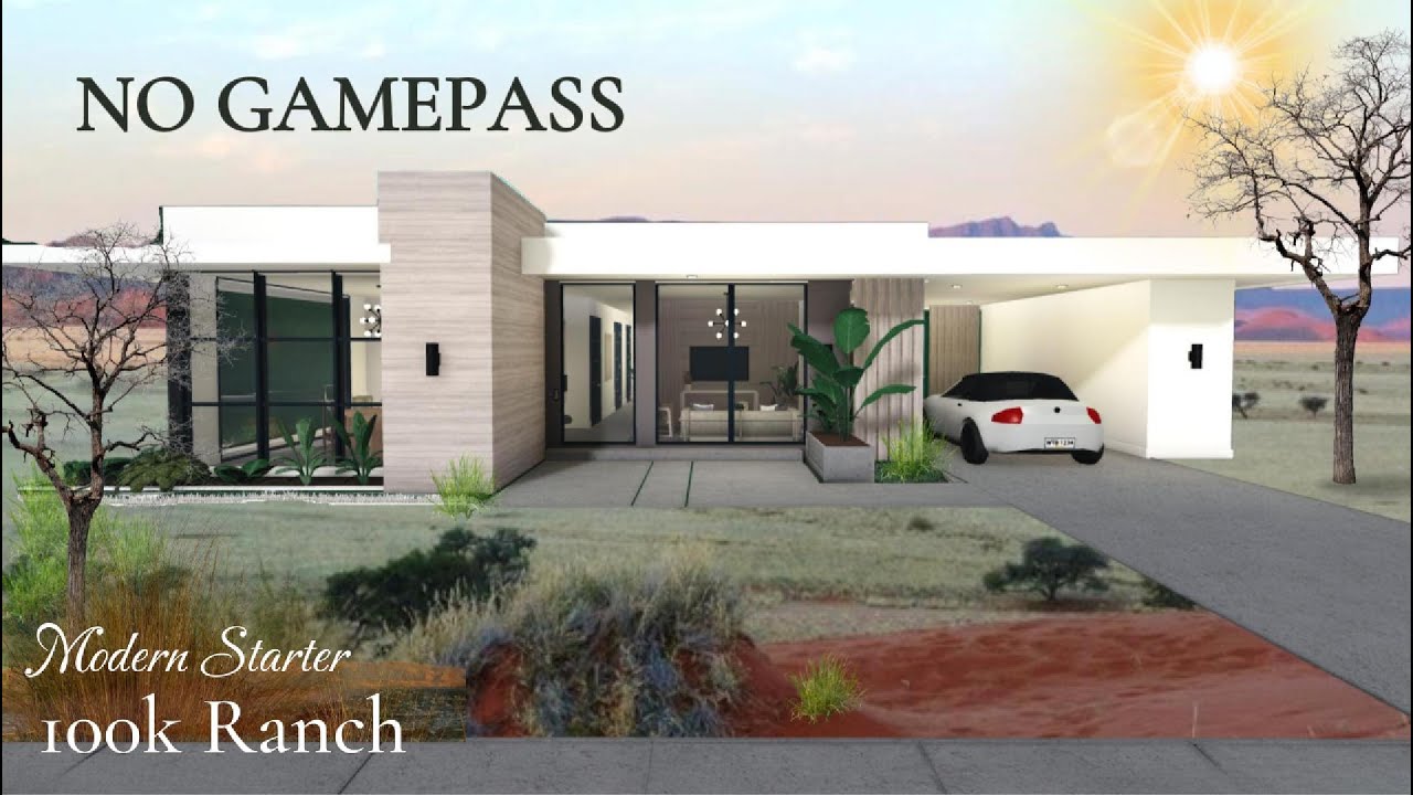 Bloxburg | No Game Pass Modern House 100k