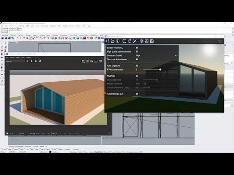 VRAY RHINO Videocourse - 03 - Real Time Rendering With Vray Vision, New Feature, Fly Mode, Exposure