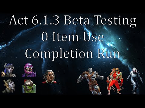 Act 6.1.3 Beta Testing - 0 Items Completion Run