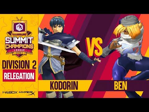 KoDoRiN vs Ben - Division 2: Relegation - SCL 2 | Marth vs Sheik