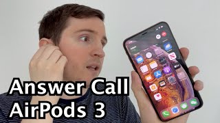AirPods (3rd Gen) How to Answer Call or Hang Up Phone!