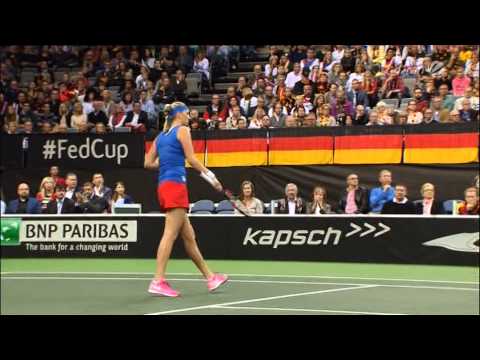 Tennis Fed Cup  Deutschland  gegen Tschechiche Republik 2014 Teil 1