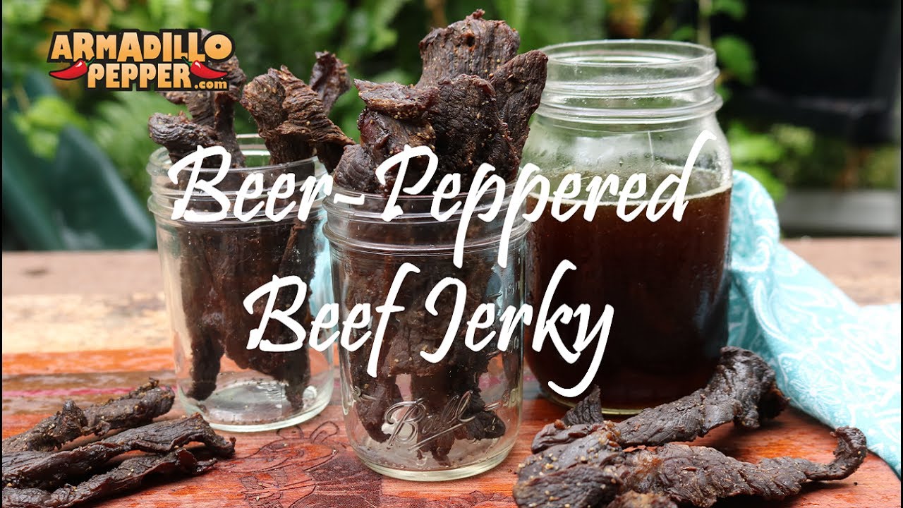 Beer-Peppered Jerky in a Masterbuilt Electric Smoker