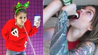 САМОЕ СМЕШНОЕ ВИДЕО МИРЕ | ПОПРОБУЙ НЕ ЗАСМЕЯТЬСЯ С ВОДОЙ ВО РТУ ЧЕЛЛЕНДЖ!