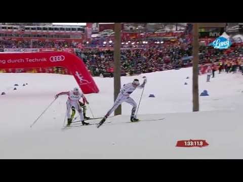 Mashup av "NRK VM på ski 2015 - Langrenn 4x10 km stafett, menn" og "NRK Lønsj-podcast 27.02.2015"