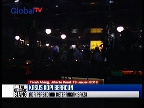 Polisi rekontruksi empat sampel kopi yang di minum oleh Wayan Mirna Salihin - BIS 20/01