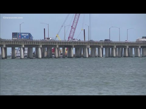 Search efforts continue day after tractor-trailer drives off Chesapeake Bay Bridge-Tunnel
