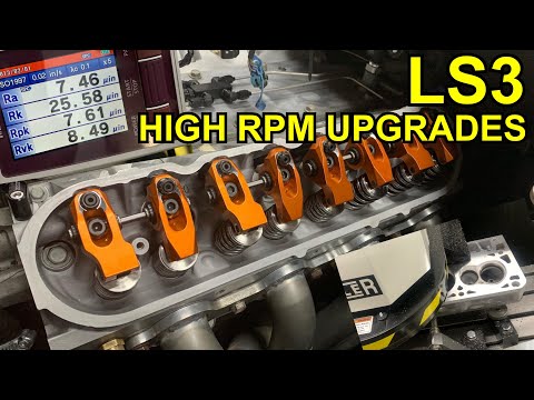 Corvette C6 LS3 High RPM Upgrades, Johnson Lifters, Harland Sharp Rockers, Earl's Steam Port install