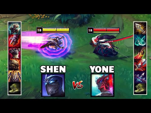 YONE vs SHEN FULL BUILD FIGHTS & Best Moments!