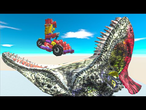 Cryolophosaurus Head Eats Workshop Units - Animal Revolt Battle Simulator