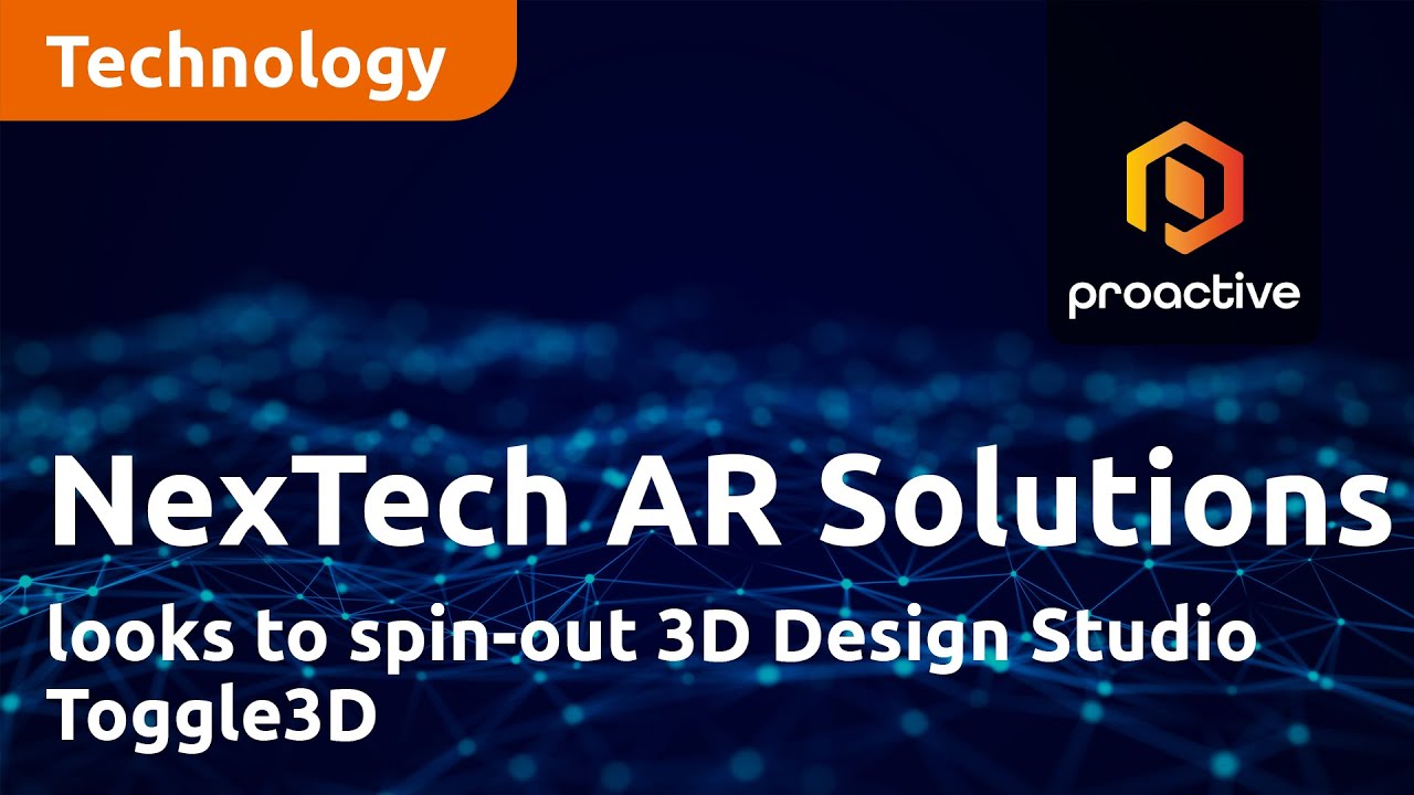 NexTech AR Solutions looks to spin-out 3D Design Studio Toggle3D