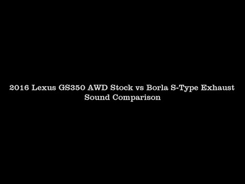 Lexus GS350 Borla Exhaust (Borla S-Type)
