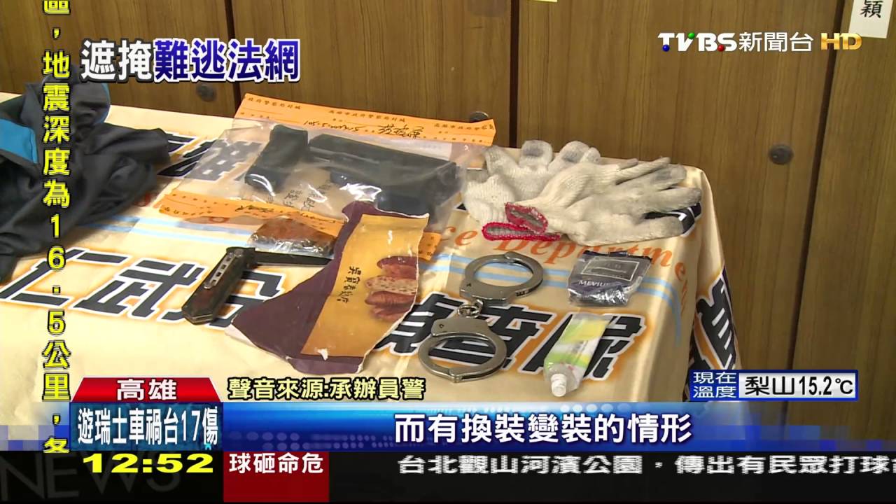 變裝男雙手持刀槍搶超商　一週2起