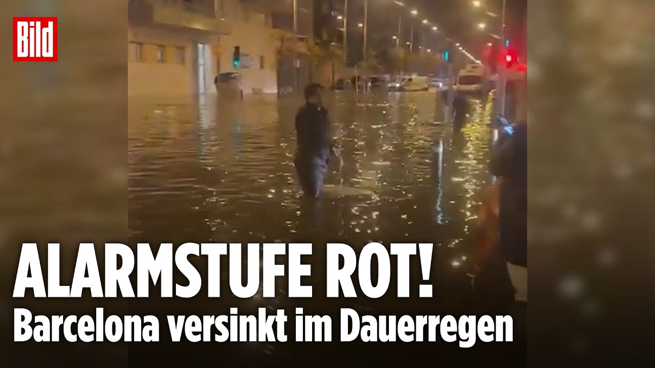 FLUT-CHAOS IN BARCELONA: 120 Liter Regen pro Quadratmeter