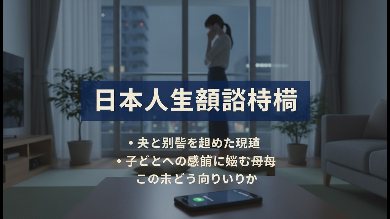 人生相談 電話相談｜夫への嫌悪と子どもへの恐れ…別居を決めた妻の悩み相談