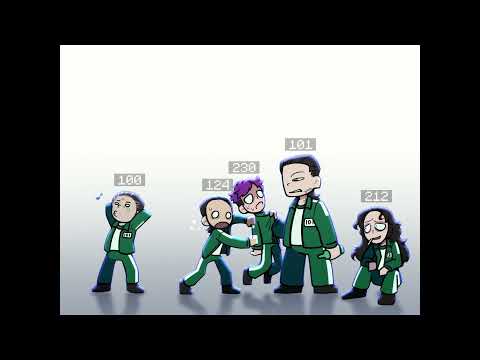 SQUID GAME 3 LINE TRANSFORM - SQUID GAME ANIMATION | GH'S ANIMATION