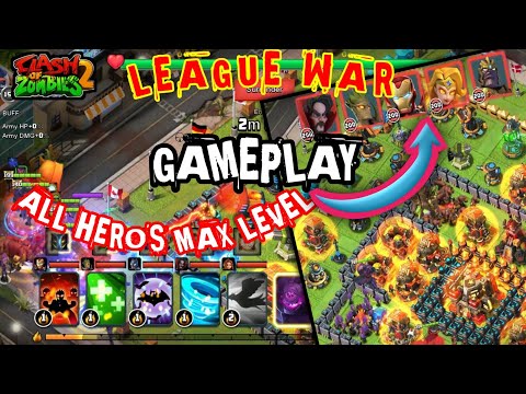 League war Gameplay|Intense battle F2P vs VIP with all heroes max level-Clash of Legends/COZ2