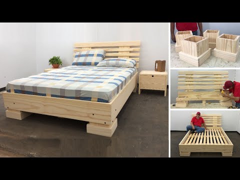 Very Easy Modern Wooden Bed - Woodworking Tutorial