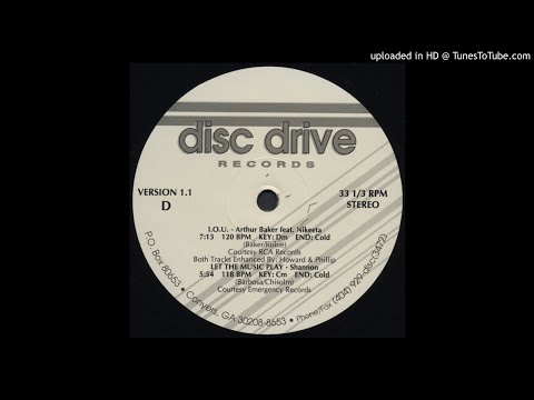 Arthur Baker feat Nikeeta - I.O.U. (Disc Drive Version)