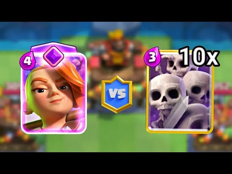 Valkyrie evolution vs 10x Skeleton army!