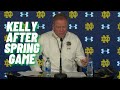 Brian Kelly Fired Up After Notre Dame Blue-Gold Game: Talks QBs, State Of Program, Offensive Line
