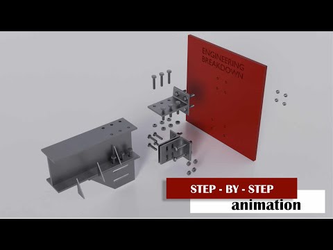 Steel Detailing - Beam Baseplate Moment Connection