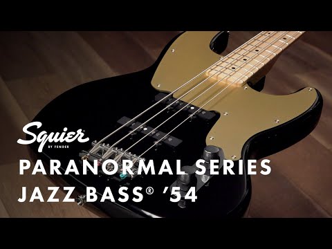 Squier Paranormal Jazz Bass® '54, Maple Fingerboard, Black, 0377100506 image 7
