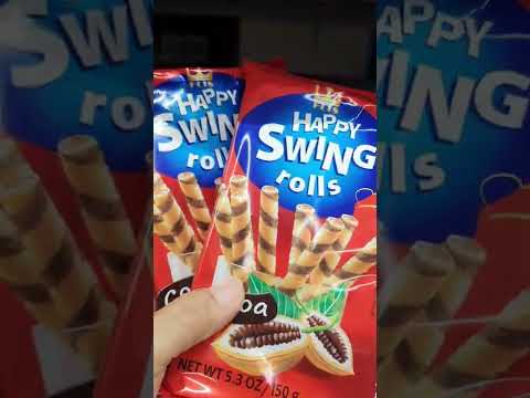 YUMMY  CRUNCHY HAPPY SWING ROLLS #COCOA FLAVOR # CHOCOLATE STICK-O # SHORTS