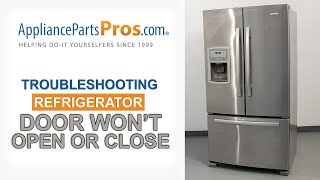 Refrigerator Door Won’t Open or Close — Top 5 Reasons & Fixes (Kenmore, Whirlpool, GE & more)