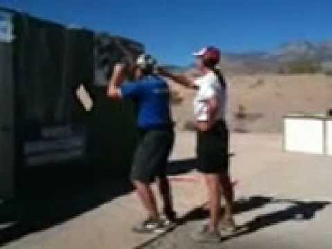 Steve Anderson makes up a no shoot hit! - 2012 Nationals