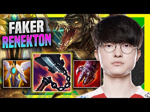 FAKER IS READY FOR RENEKTON! - T1 Faker Plays Renekton Mid vs Dr. Mundo! | Season 11