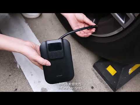 Tire Inflator Mini Portable Air Compressor Tire Pump with 5000mAh Rechargeable Lithium Battery,