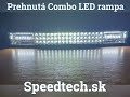 LED rampa - combo prehnutá 90x3W LED / 10-30V / 24300lm / ECE R10 (555x77x64mm) - Video Youtube