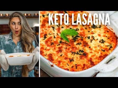 BEST KETO LASAGNA RECIPE! How to make Zucchini Noodle Keto Lasagna! Easy & Low Carb Recipe for Keto
