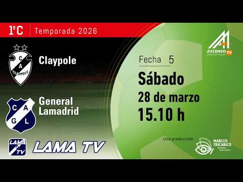 #PRIMERA C | CLAYPOLE - GRAL. LAMADRID | FECHA 5