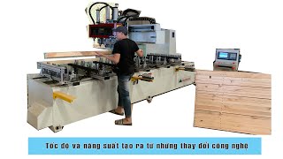 Tốc độ siêu nhanh, năng suất siêu khủng với 2 máy làm mộng 10 đầu