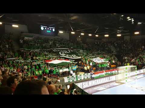 Győri AUDI ETO KC - Krim Mercator Ljubljana BL meccs előtt a himnusz