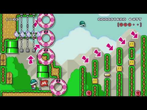 メットを上に投げて進んで行こう～愛と青春の旅だち～ThrowUP by こうすけ - SUPER MARIO MAKER - NO COMMENTARY 1bi
