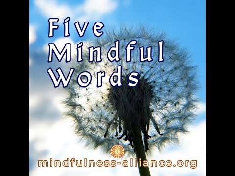 Five Mindful Words