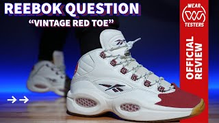 Reebok Question Vintage Red Toe