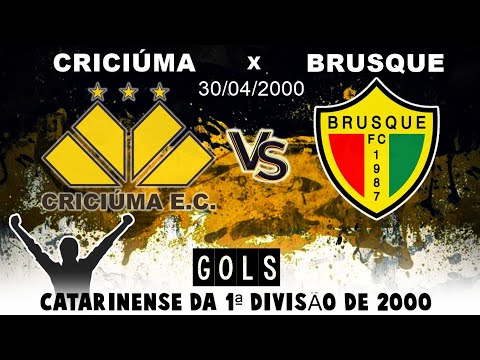 CRICIÚMA X BRUSQUE | GOLS | CATARINENSE DA 1ª DIVISÃO DE 2000 | 30/04/2000