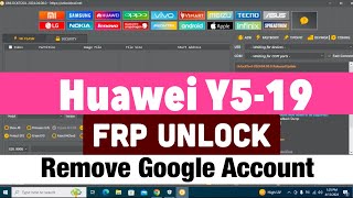 Huawei Y5-2019 (AMN-LX9) Frp Remove With UnlockTool