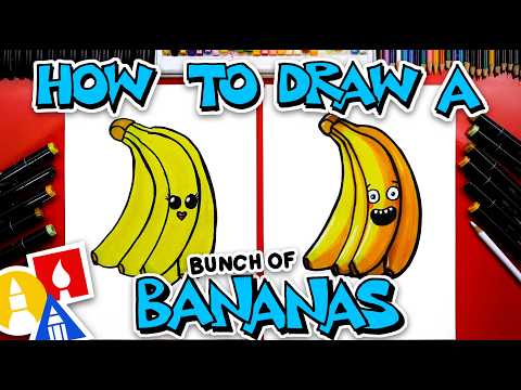 How To Draw A Funny Bunch Of Bananas