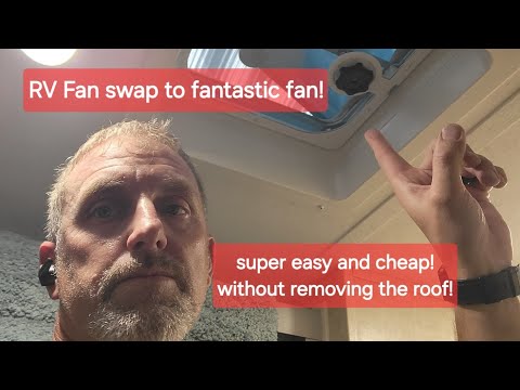 RV MUST! How to install fantastic fan or Maxx Air vent fan without removing the roof vent!