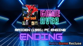 Raiden (1991) PC Engine Turbografx shmup ending [Retro Gaming]